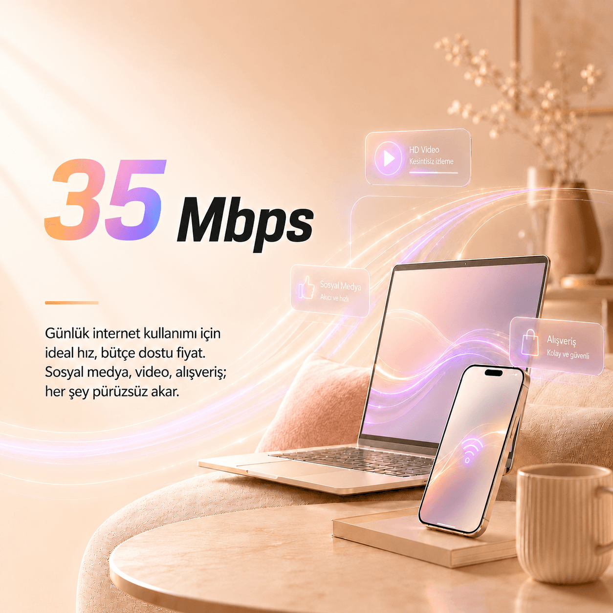 35 Mbps Avantaj Kampanyası — 12 Ay Sabit